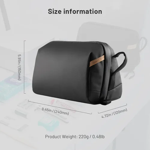 Vista 7 de PGYTECH Travel Toiletry Bag for Men & Women, Hanging Compact Pouch, Waterproof Dopp Kit for Traveling, Shaving Bag Makeup Bag Organizer for