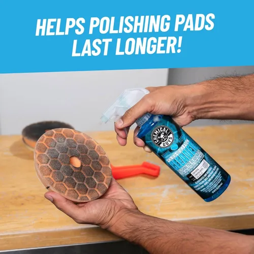 Vista 3 de Chemical Guys BUF_333_16 Limpiador de Almohadillas de Pulido de Espuma y Lana, a Base de Cítricos, 16 fl oz