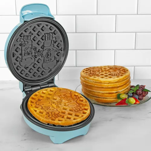 Vista 3 de Uncanny Brands Bluey Plancha para Gofres – Plancha para Gofres Redonda Antiadherente – Fácil de Usar y Limpiar