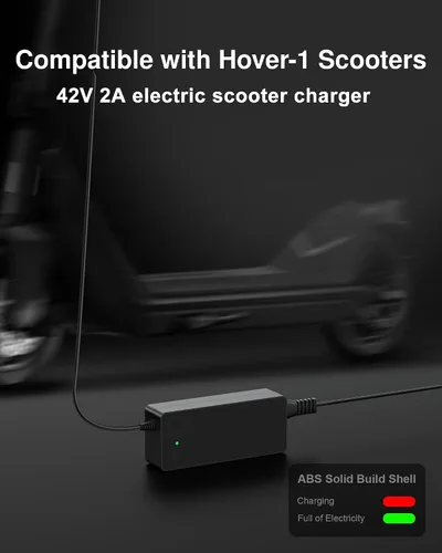 Vista 6 de VHBW Cargador eléctrico de scooter de 42V 2A compatible con batería Hover-1