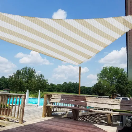Vista 16 de Windscreen4less Toldo tipo vela triangular de 2 x 2 x 2 pies, para exteriores, bloqueo UV, para patio trasero, porche, pérgola, terraza, jardín Gris