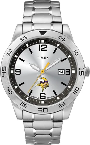 Vista 3 de Timex Tribute Reloj de cuarzo para hombre Citation de 42 mm con correa de acero inoxidable