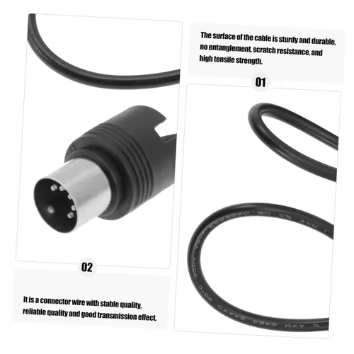 Vista 9 de Toyvian Sound Card Midi Cable Adapter 5 Pin, Instrument Midi Cables with USB Audio Cable and Microphone Cable Extension