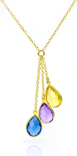 Vista 11 de Collar personalizado para mamá, collar de piedra natal de la madre, collar de piedra natal personalizado, estilo Lariat TL