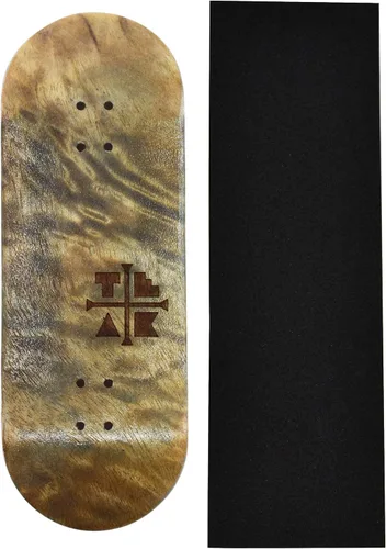 Teak Tuning Prolific - Tabla de diapasón de madera, The Graham Cracker, 1.339 in x 3.819 in, hecha a mano, forma y tamaño profesionales, cinco capas