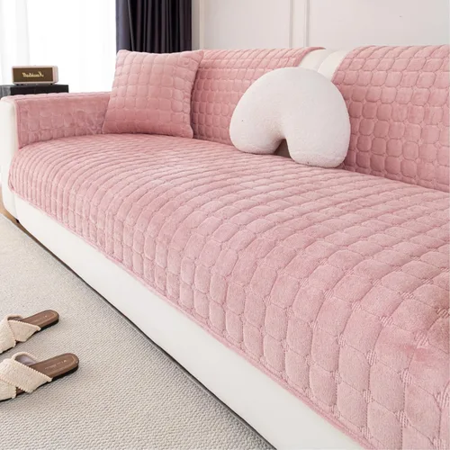 Vista 17 de Funda de terciopelo para sofá, funda de sofá modular de felpa, lavable, funda antideslizante para reposabrazos y respaldo, fundas protectoras