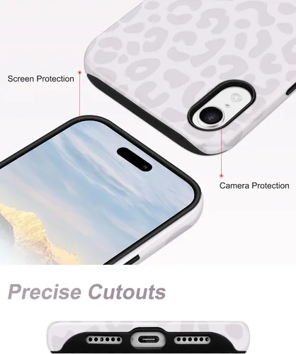 Vista 208 de Jusy Funda compatible con MagSafe con estampado de caparazón de tortuga marrón para iPhone 7/8/SE, cubierta protectora de TPU suave magnética