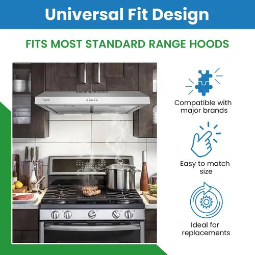 Vista 4 de Filter Everything Filtros de grasa de repuesto compatibles con Bosch 00651858, 5 x 7-5/8 (paquete de 2)