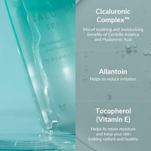 Vista 4 de MIZON Suero cicalurónico Calmante Hidratante Centella Asiática Ácido Hialurónico Fórmula Vegana Cuidado de la Piel Coreano (1.0 fl oz 1.01 FL oz)