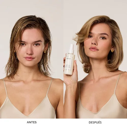 Vista 2 de OUAI Acondicionador sin enjuague y protector de calor para el cabello – Prepara el cabello para peinar o usar como spray desenredante para combatir