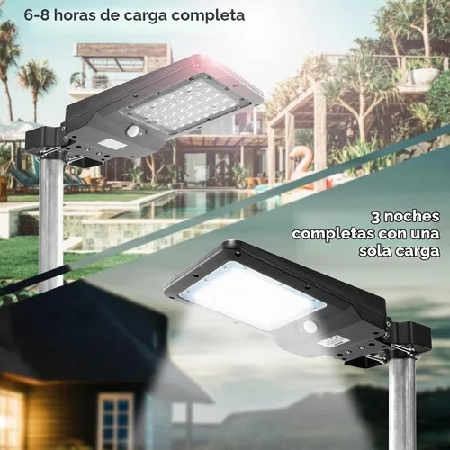 Vista 5 de Wagan EL8588 - Lámpara de calle solar integrada LED de 1000 lúmenes, luz