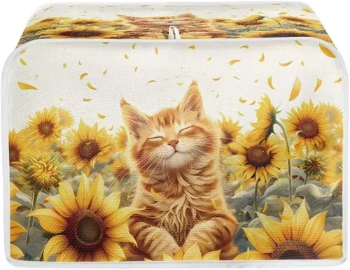 Vista 15 de Coldinair Cubierta para tostadora de dos rebanadas con estampado de aguacate, cubierta de electrodomésticos pequeños con diseño de frutas