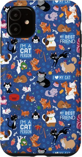 Vista 8 de Disney Carcasa para iPhone 17, diseño de gatos I Love My Cat