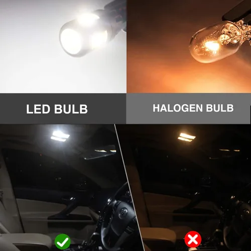 Vista 2 de JDM ASTAR Bombillas LED blancas de alto rendimiento 5GS 1:1 3030-5SMD 194 168 2825 W5W T10 Brgiht White