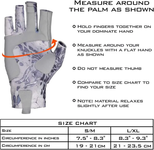 Vista 7 de KastKing Sol Armis - Guantes de protección solar UPF50+, guantes de pesca, protección UV, protección solar para exteriores, kayak, remar