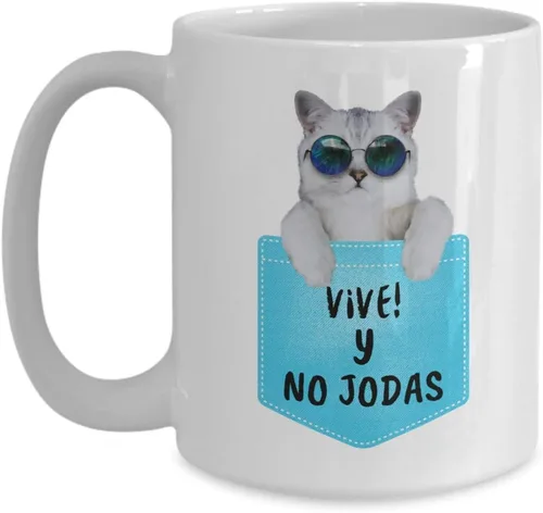 Vista 3 de Presente para hermana Taza de café original taza chistoza para novia, esposa, prima