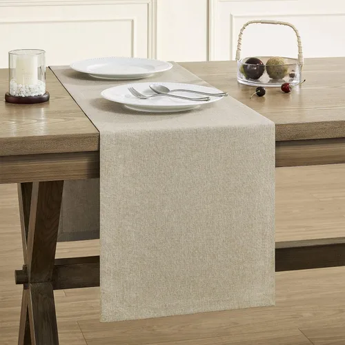 Vista 16 de ZeeMart Camino de Mesa Básico Estilo Lino, 14 x 48 Pulgadas Chambray Azul, Rústico Granja Azul Polvoriento Claro Caminos de Mesa 48 Pulgadas