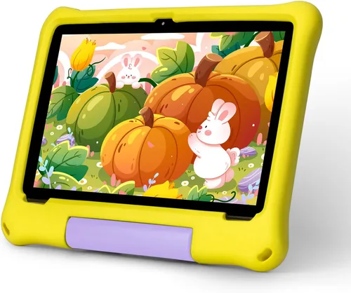 Vista 10 de Tabletas Android 15 – Tableta para niños de 10 pulgadas con funda, Octa-Core, 8 GB+64 GB de almacenamiento (expandible a 1 TB), cámara dual