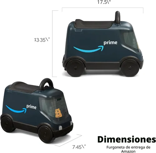 Vista 3 de Radio Flyer - Furgoneta de entrega de Amazon, para mayores de 2 años, juguetes para niños pequeños