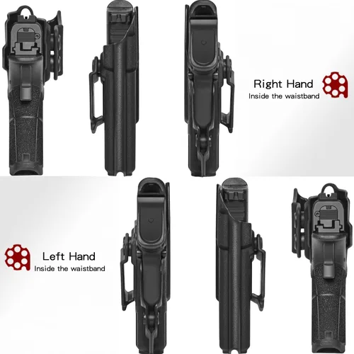 Vista 3 de Amberide Funda IWB XD-S 3.3"/XD-S MOD.2 3.3", Kydex-Boltaron dentro de la cintura ajustada Springfield XD-S 0.354 in/.40, extracción rápida