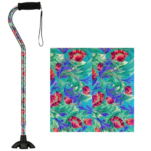 Vista 6 de Bastón Nova con mango en ángulo, S1070BK, Negro, 1, 1