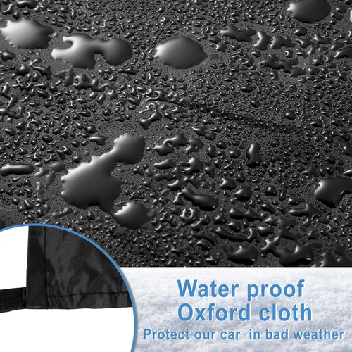 Vista 5 de Cunno Juego de 4 piezas de cubierta de nieve para ventana trasera y cubierta de parabrisas, cubiertas de espejo, cubierta de parabrisas de automóvil