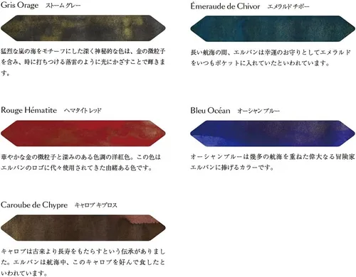 Vista 4 de Jacques Herbin - Ref 14000JT - Botellas de tinta de 0.3 fl oz para plumas estilográficas y bolígrafos Rollerball - Rouge Hématite, Gris Orage