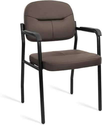 Vista 32 de CLATINA Silla de recepción de invitados, sillas de sala de conferencias, sillas de sala de espera con brazos acolchados, silla de escritorio sin