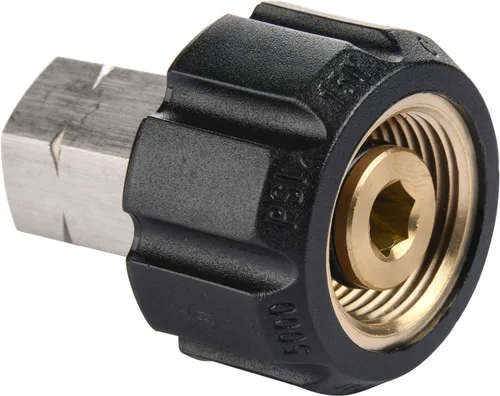Tool Daily Adaptador para lavadora a presión, hembra métrica M22 a conector NPT hembra de 1/4 pulgadas, 5000 PSI