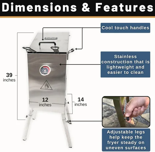 Vista 6 de Aottop Termómetro digital de acero inoxidable para la cocina, con lectura instantánea, sonda de medición larga, pantalla LCD, anticorrosión, ideal