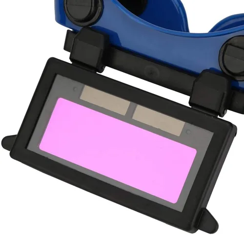 Vista 4 de Hilitand Gafas de ojo de soldador con atenuación automática DIN16 Gafas de oscurecimiento automático Gafas de soldadura Gafas protectoras de ojos