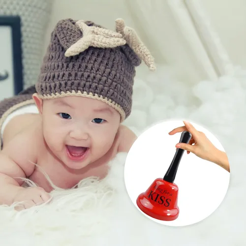 Vista 5 de Campana de llamada de 2 piezas Campana de mano Servicio de campana de barra de servicio de mostrador de servicio Campana de llamada Timbre