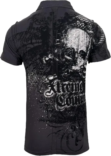 Vista 3 de Xtreme Couture Polo para hombre Last Rites Charcoal