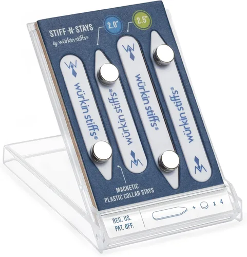 Stiff-N-Stay Plastic Magnetic Collar Stays by Würkin Stiffs