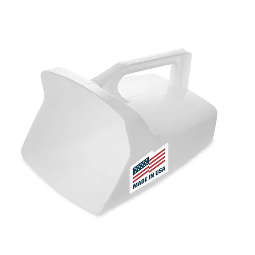 Rubbermaid Commercial Products Pala de servicio utilitaria para alimentos, 64 onzas, blanca, para hielo/bar y uso de ingredientes en