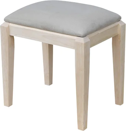 Vista 10 de International Concepts - Mesa de tocador con banco de tocador Esspresso