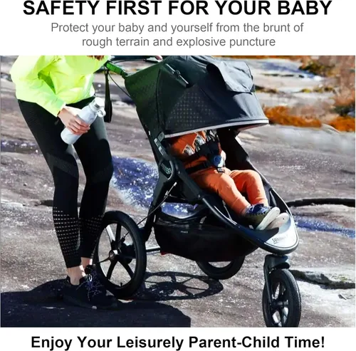 Vista 4 de RUTU Tubo interior de repuesto de 16 pulgadas x 1.75/1.95/2.125 para BoB Gear Jogging Stroller Revolution SE/Pro/Flex/SU/Ironman Baby Jogger Summit