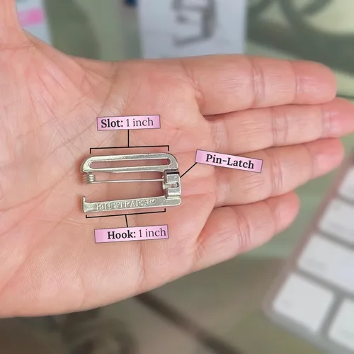 Vista 3 de Ganchos de repuesto para brasier de traje de baño de 1 pulgada (sin coser), metal, ganchos de pasador por Pin Straps
