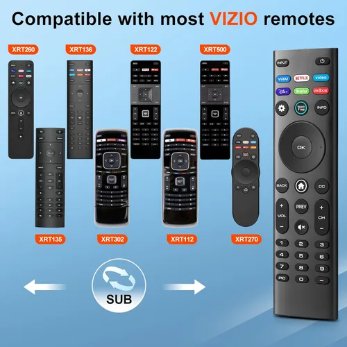 Vista 3 de para VIZIO-Smart-TV Remote-Reemplazo, Control Universal XRT140 para VIZIO Todos los televisores inteligentes LED LCD HD 4K UHD HDR