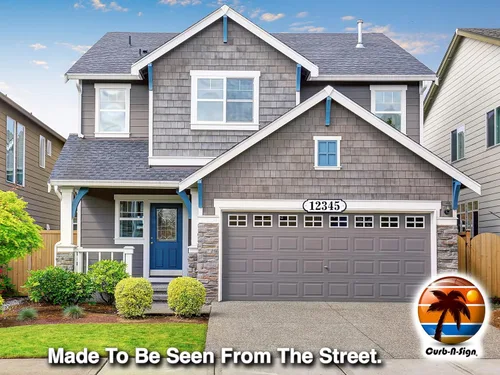 Vista 5 de Placas horizontales personalizadas de dirección para exterior, fabricadas en Estados Unidos con material compuesto de aluminio, placa de dirección