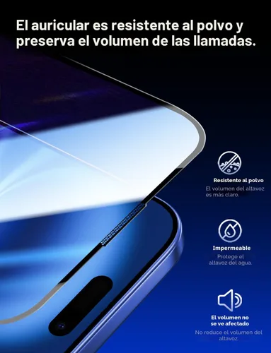 Vista 6 de MAGIC JOHN Paquete de 2 protectores de pantalla de vidrio templado para iPhone 16 de 6.1 pulgadas (no Pro), eliminación automática de polvo, sin