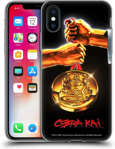 Vista 133 de Head Case Designs Funda de gel suave con licencia oficial de Cobra Kai Gold Medal Graphics compatible con Apple iPhone 7 Plus/iPhone 8 Plus