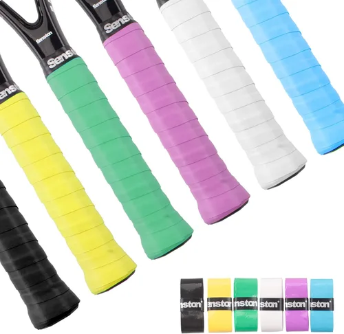 Vista 3 de Senston Empuñaduras de raqueta de tenis, raqueta de bádminton, cinta de sobreagarre, envoltura de mango de raqueta de pickleball