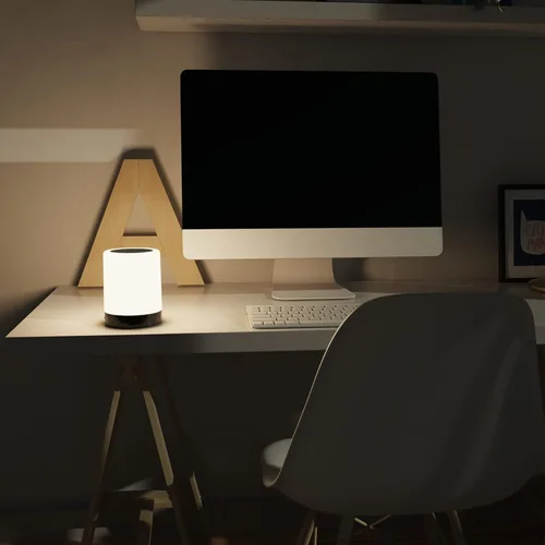 Vista 6 de Elecstars Lámpara de Mesita de Noche con Control Táctil con Altavoz Bluetooth, Luz Nocturna Regulable, Lámpara de Mesa Portátil, Mejor Regalo