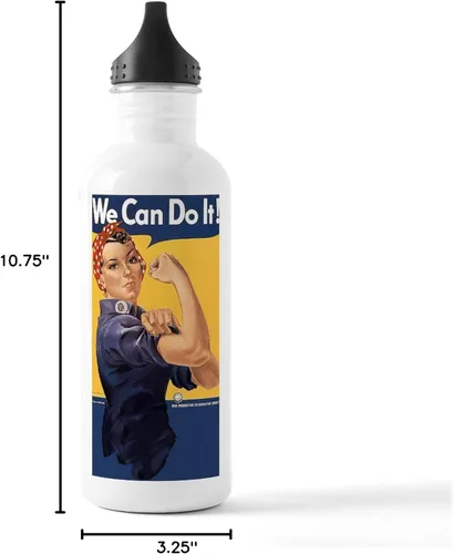 Vista 6 de CafePress We Can Do It_Y Stainless Water Bottle 1 1.0L (34 oz) Stainless Steel Water Bottle