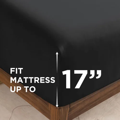 Vista 4 de Juego de sábanas tamaño individual, sábanas de 3 piezas, transpirables y suaves, estilo hotel, sábanas de microfibra con bolsillos profundos, fácil