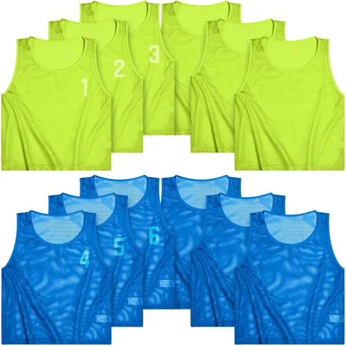 Boyiee Chalecos de Scrimmage, Camisetas de Malla de Nylon para Práctica de Equipo Juvenil para Deportes Baloncesto Fútbol Fútbol Americano