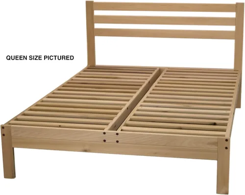 Vista 3 de KD Frames 6223-LX-T Lexington - Cama con plataforma, individual, sin terminar