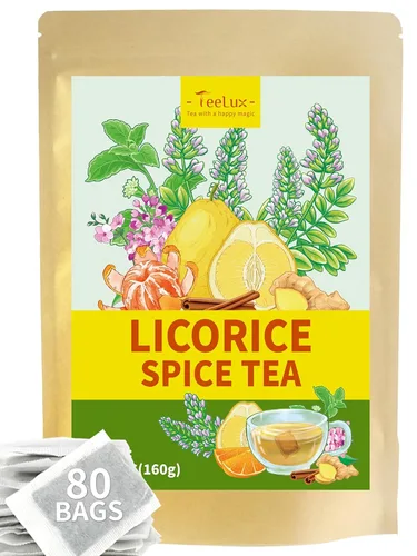 Vista 25 de TeeLux Bolsas de té de cebada, té de cebada tostada pura, sin cafeína, sin azúcar, sabor a nuez, 0.07 oz x 50 bolsas