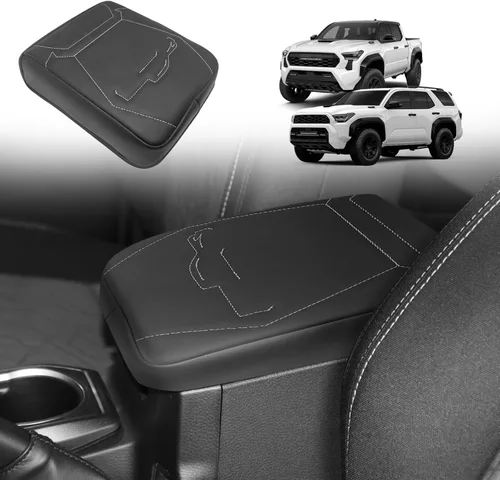 Vista 38 de Muslogy Funda para reposabrazos de consola central apta para Chevy Silverado/Tahoe y GMC Sierra/Yukon 2007-2013, cómoda almohadilla